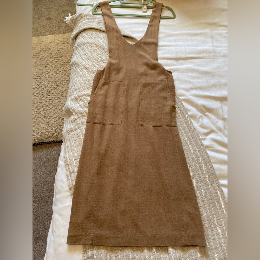 Roolee linen blend jumper dress